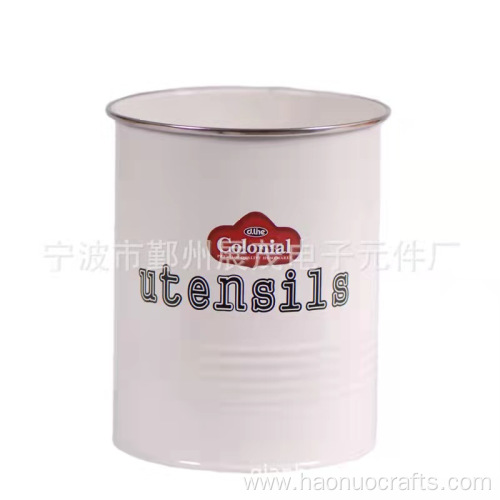 Printed letters chopsticks barrel kitchen storage bucket